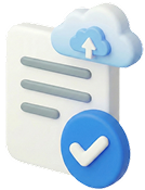 Ilustração de certificado digital em nuvem